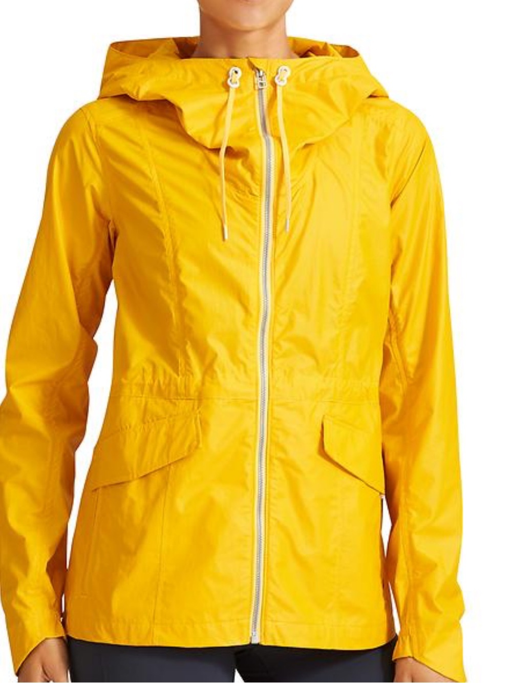 Athleta Outbound Rain Jacket Classic Yellow XL